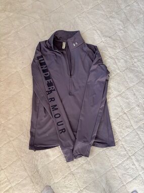 Under Armour Lavender Half-Zip Performance Top